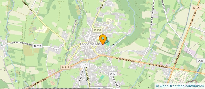 localisation de l'entreprise M. ARTUS à LANNEMEZAN