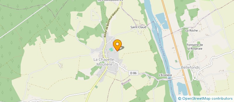 localisation de l'entreprise M AU CARRE  LA CHAPELLE-MOULIERE