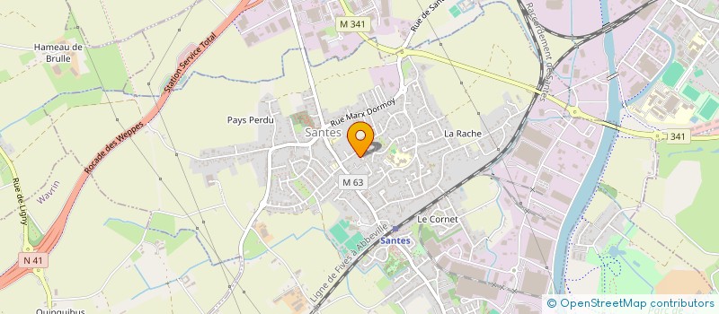 localisation de l'entreprise M.AUTO  SANTES