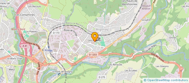 localisation de l'entreprise M AUX MAINS D'ARGENT  ARGONAY