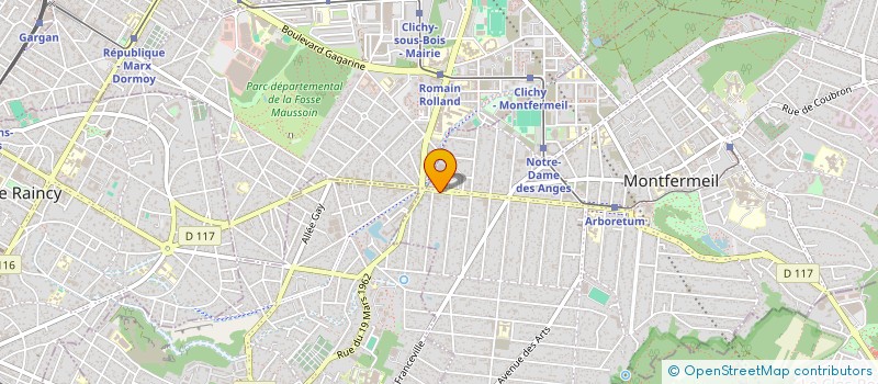 localisation de l'entreprise M.B.  MONTFERMEIL