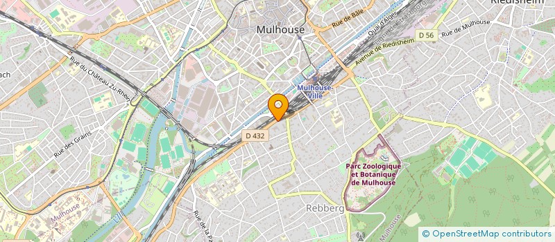 localisation de l'entreprise M.B.  MULHOUSE