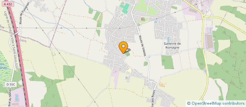 localisation de l'entreprise M B  VILLETTE-D'ANTHON