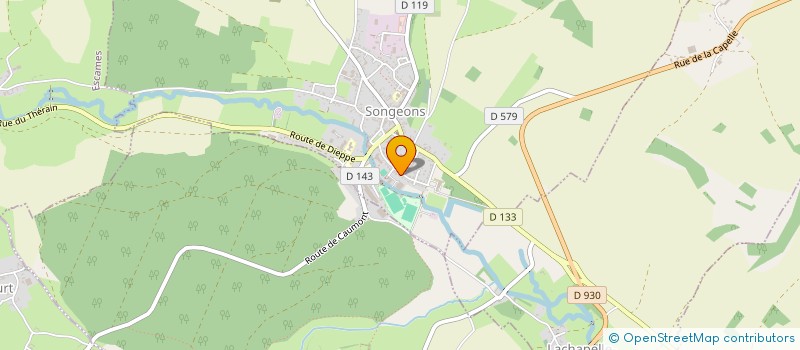 localisation de l'entreprise M.B  SONGEONS