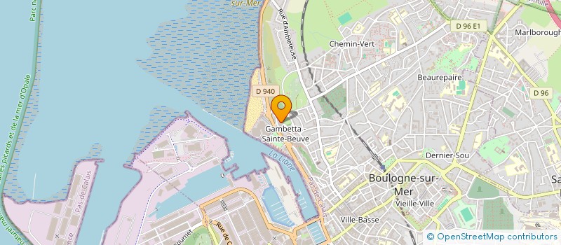 localisation de l'entreprise M B à BOULOGNE-SUR-MER