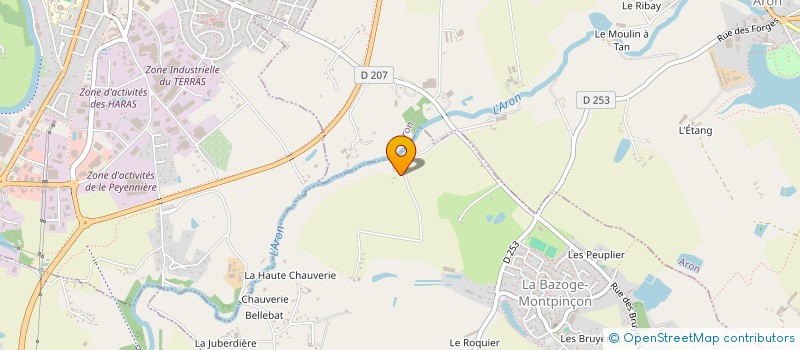 localisation de l'entreprise M B  LA BAZOGE MONTPINCON