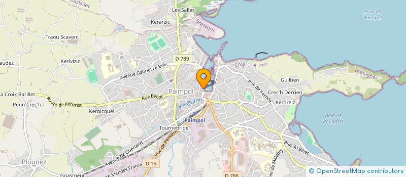 localisation de l'entreprise M-B  PAIMPOL