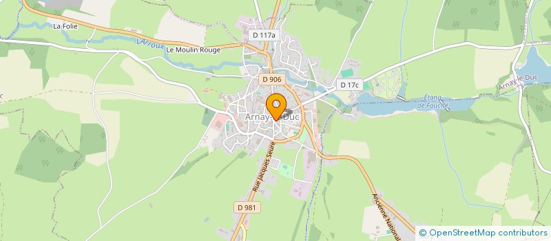 localisation de l'entreprise M.B à ARNAY-LE-DUC