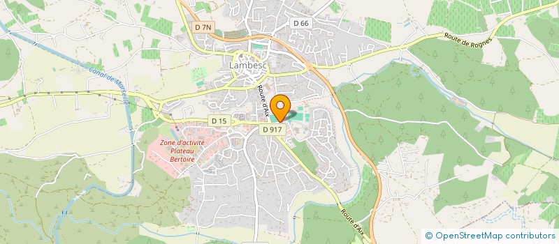 localisation de l'entreprise M.B.  LAMBESC