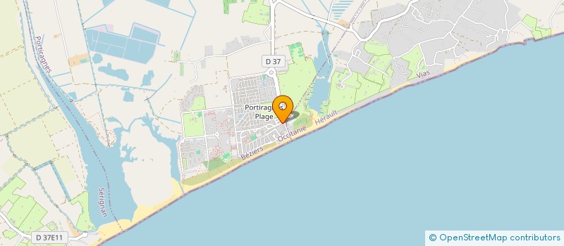 localisation de l'entreprise M & B à PORTIRAGNES