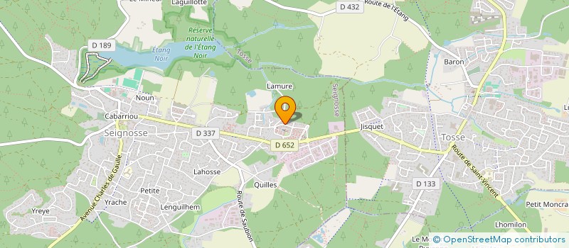 localisation de l'entreprise M.B.64 L. SABATIER  SEIGNOSSE