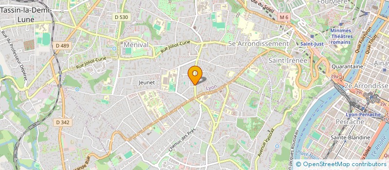 localisation de l'entreprise M.B  LYON