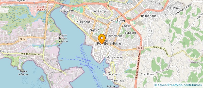 localisation de l'entreprise M & B à POINTE-A-PITRE