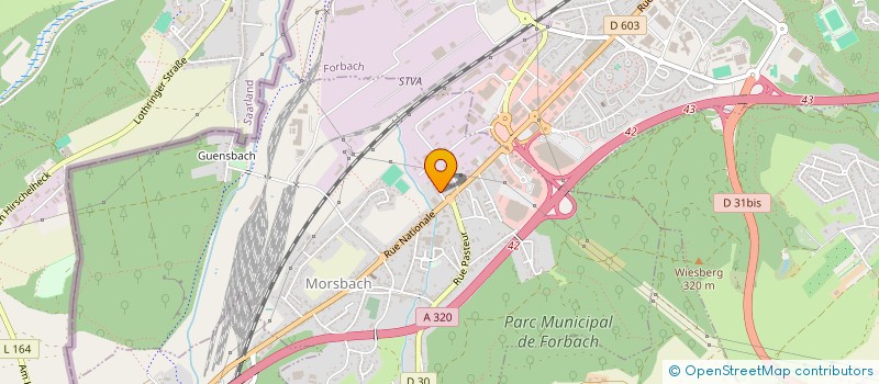 localisation de l'entreprise M.B. à MORSBACH