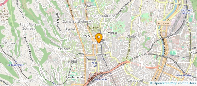 localisation de l'entreprise M&B à NICE