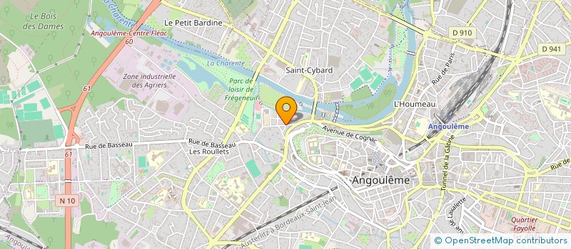 localisation de l'entreprise M.B à ANGOULEME