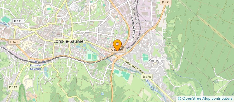 localisation de l'entreprise M.B. 96  LONS-LE-SAUNIER