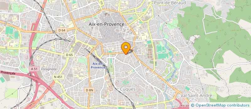 localisation de l'entreprise M.B.A.  AIX-EN-PROVENCE