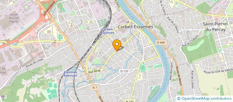 localisation de l'entreprise M B A à CORBEIL-ESSONNES