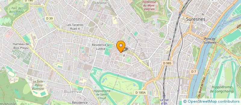 localisation de l'entreprise M.B.A. à SURESNES