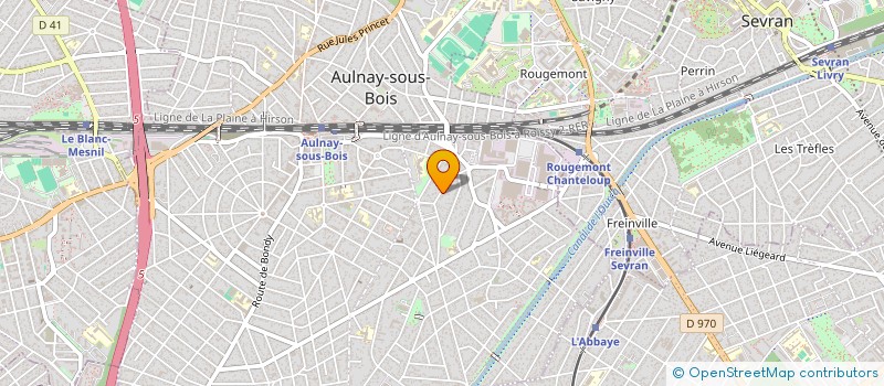 localisation de l'entreprise M.B.A  AULNAY-SOUS-BOIS
