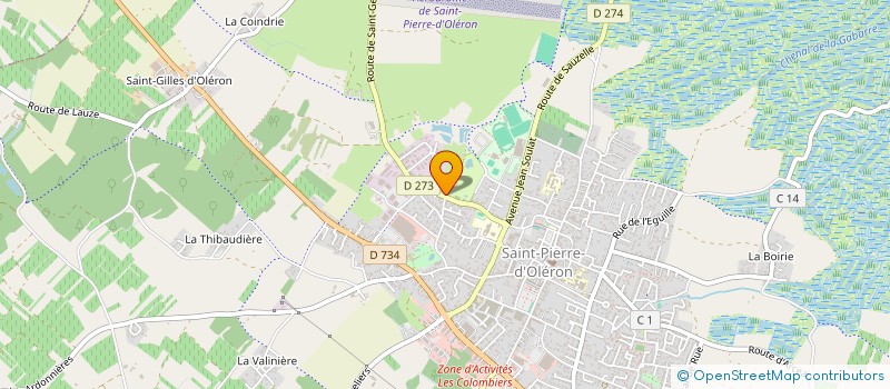 localisation de l'entreprise M.B.A.P. OLERONAISE  SAINT-PIERRE-D'OLERON