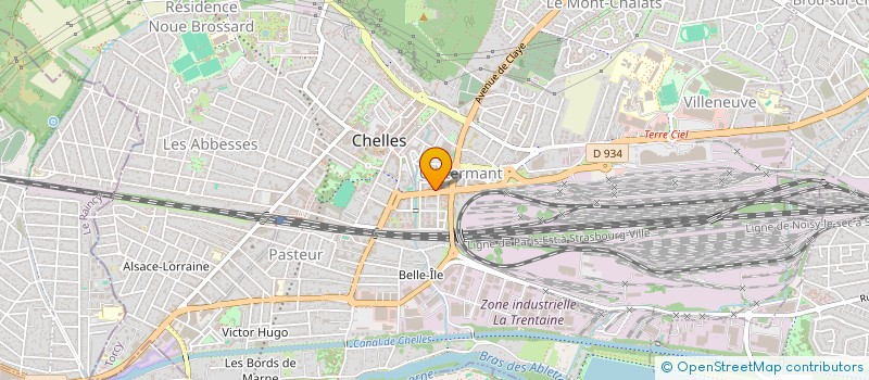 localisation de l'entreprise M.B AUTO  CHELLES