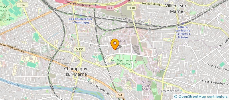 localisation de l'entreprise M.B BAZAR  CHAMPIGNY-SUR-MARNE