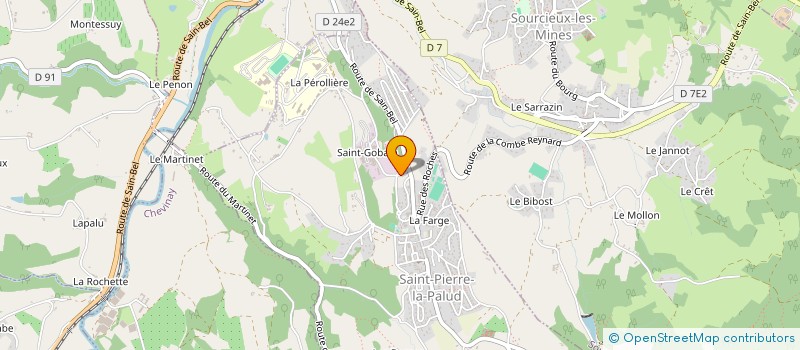 localisation de l'entreprise M B BOIS à SAINT-PIERRE-LA-PALUD