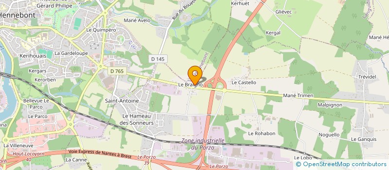 localisation de l'entreprise M&B BOULANGERIE PATISSERIE  KERVIGNAC