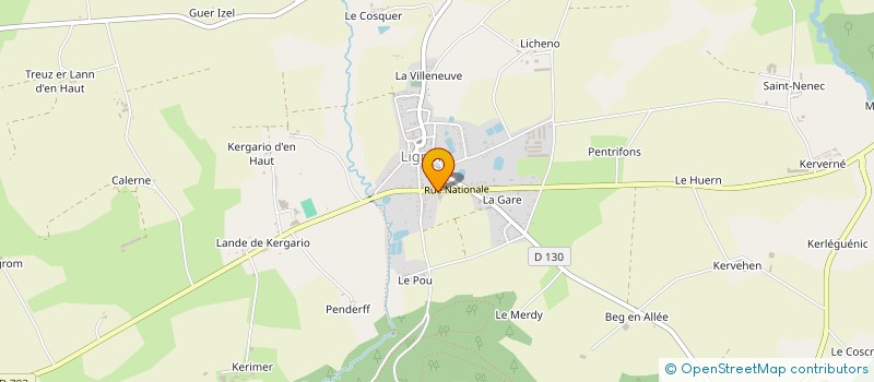 localisation de l'entreprise M.B.C  LIGNOL