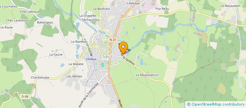 localisation de l'entreprise M.B.C. à CHALUS