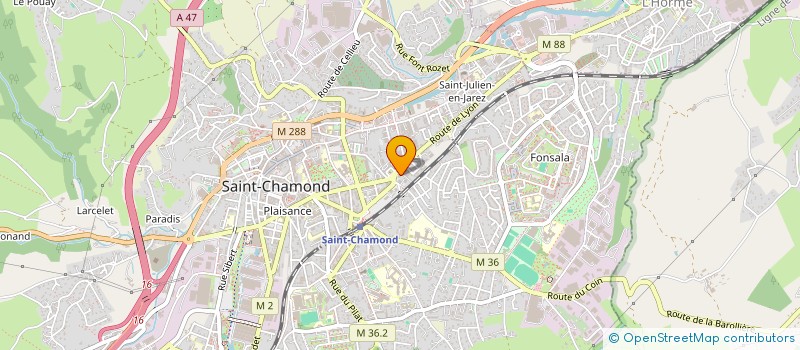 localisation de l'entreprise M B C I à SAINT-CHAMOND