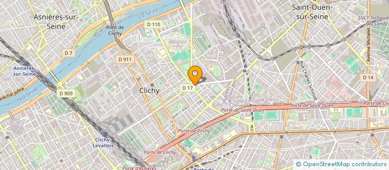 localisation de l'entreprise M.B.C MULTISERVICES à CLICHY