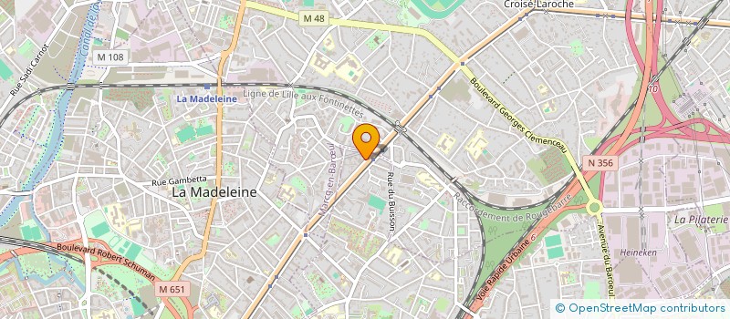 localisation de l'entreprise M.B.C.NORD à LILLE