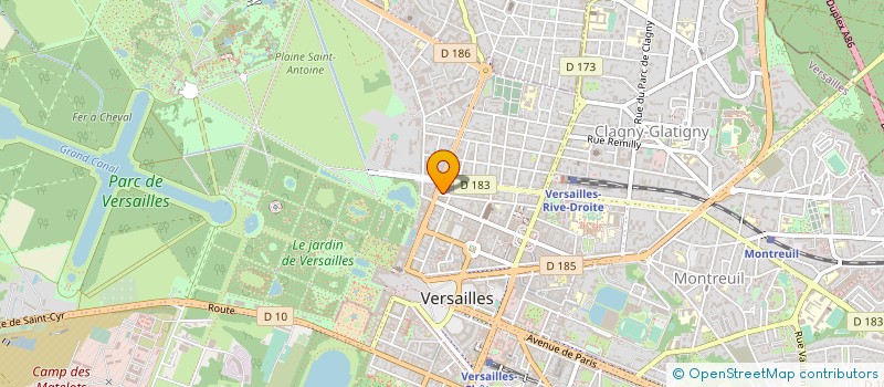 localisation de l'entreprise M.B.C PICARDIE à VERSAILLES