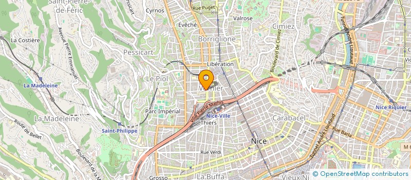 localisation de l'entreprise M.B. CYCLES à NICE