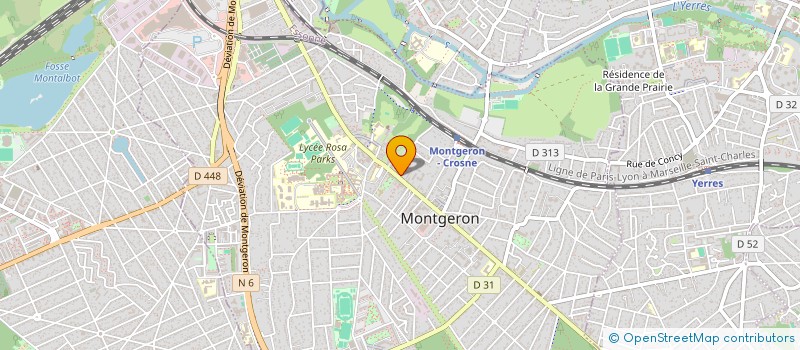 localisation de l'entreprise M B E à MONTGERON