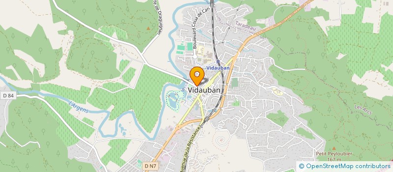 localisation de l'entreprise M B E CONSTRUCTION  VIDAUBAN