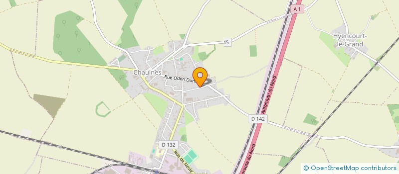 localisation de l'entreprise M.B. ELEC à CHAULNES