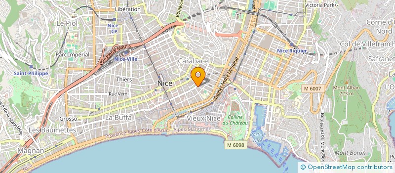 localisation de l'entreprise M B ENERGIES à NICE