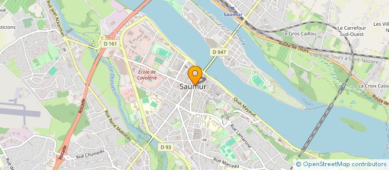 localisation de l'entreprise M.B.F. à SAUMUR