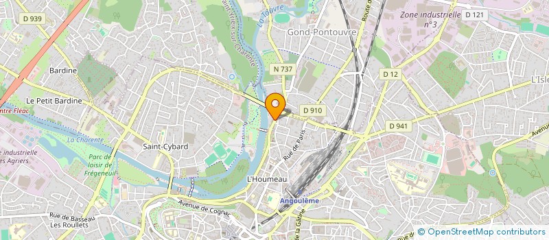 localisation de l'entreprise M.B.F.P. INVESTISSEMENTS à ANGOULEME