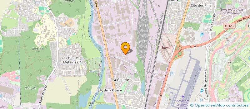 localisation de l'entreprise M.B FINANCES à LE MANS