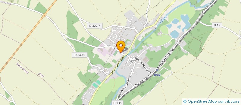 localisation de l'entreprise M.B. FLUID à JOUY