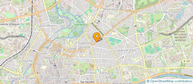 localisation de l'entreprise M.B FORESTIERE  RENNES