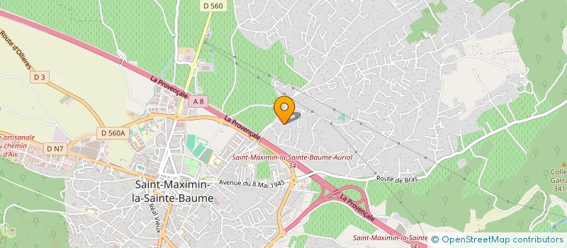 localisation de l'entreprise M.B.G à SAINT-MAXIMIN-LA-SAINTE-BAUME