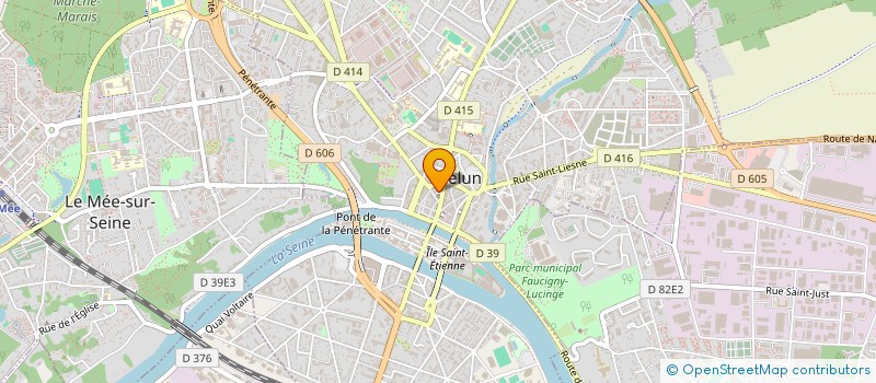 localisation de l'entreprise M.B.G. à MELUN