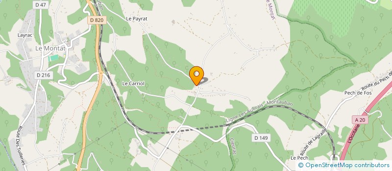 localisation de l'entreprise M.B.G.P  LE MONTAT