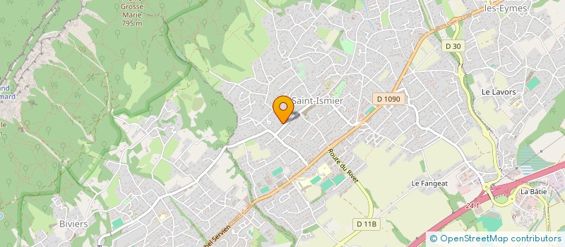 localisation de l'entreprise M.B.H  SAINT-ISMIER